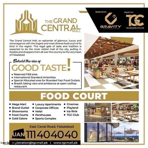 The Grand Central Mall presenting you Faisalabad's largest and spacious ...