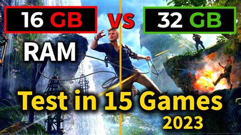 ️16GB vs 32GB RAM | ️16GB es suficiente en 2023? | ️Test en 15 Juegos ...