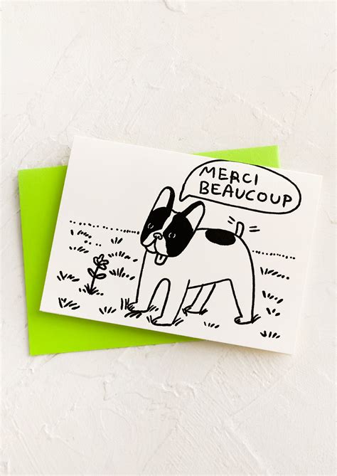 Frenchie Thank You Card