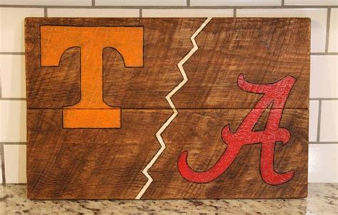 Handmade Tennessee and Alabama House Divided by SawdustDesigns1, $85.00 | Wood signs, Wooden ...
