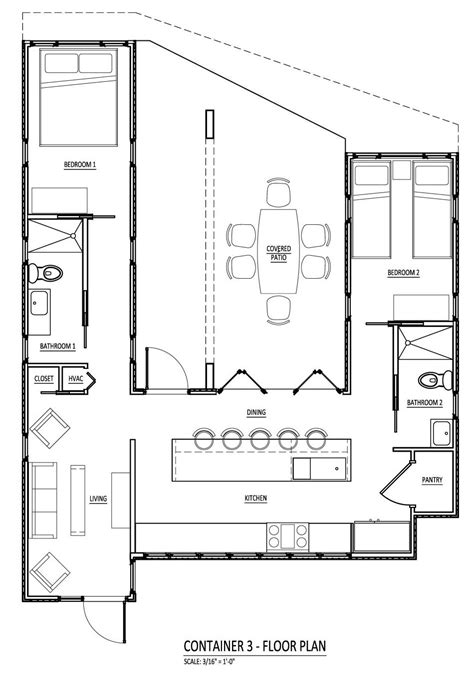 floor plan | Casas de contentores, Casas feitas de contentores, Casas ...