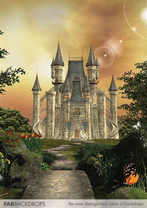 Fantasy Castle Scape Backdrop Portrait Background, Background For Photography, Photography ...