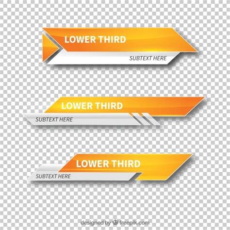 Premium Vector | Modern lower third templates | Lower thirds, Design ...