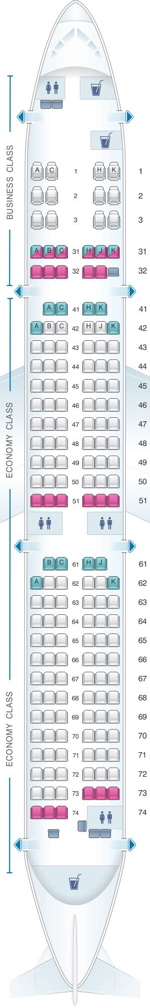 Mapa De Asientos Philippine Airlines Airbus A330 300 309pax Plano Del ...