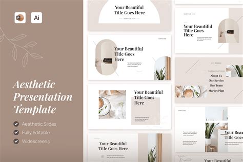 Aesthetic Presentation Templates Graphic by illustralydesign · Creative Fabrica