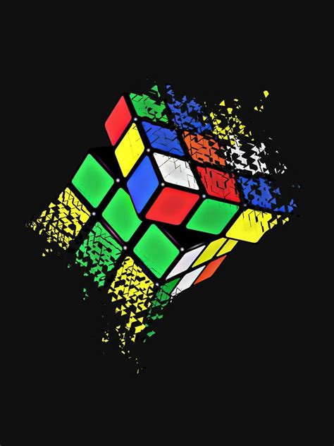 Rubik Cube Shattered Art T-Shirt by InitialEnvy | Rubiks cube, Pop art wallpaper, Graffiti wallpaper