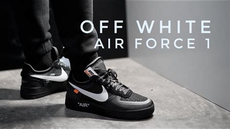 Off White Air Force 1 (Black) - On Foot & Review - YouTube