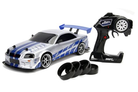 Jada Toys (1:10) Nissan RX-7 Fast & Furious Drift Battery-Powered RC ...