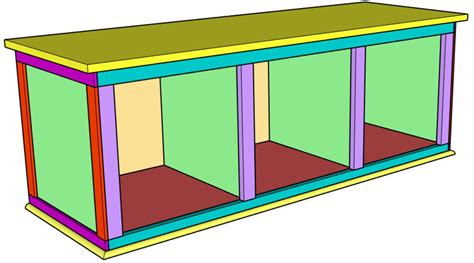 DIY Cubby Bench Digital Plans - Etsy