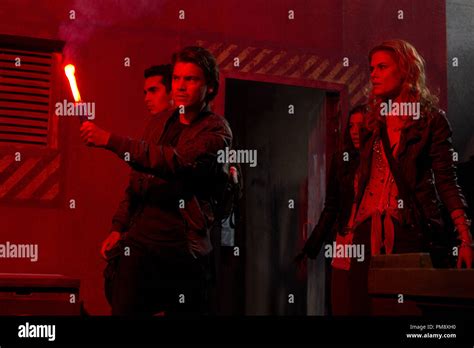 (L to R) MAX MINGHELLA, EMILE HIRSCH, OLIVIA THIRLBY and RACHAEL TAYLOR ...