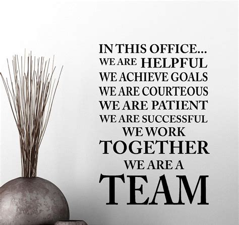 Amazon.com: Simple Expressions Arts in This Office we Achieve Goals we Work we are a Team ...