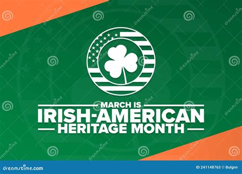 March is Irish-American Heritage Month. Holiday Concept Stock Vector - Illustration of green ...