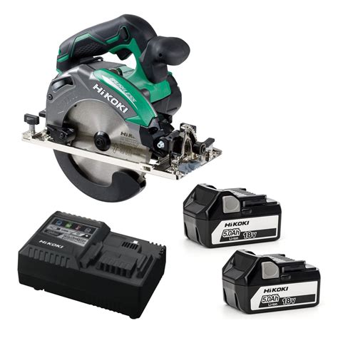 HIKOKI Circular Saw With 2X 5.0Ah Batteries and Charger : RH Gaudion