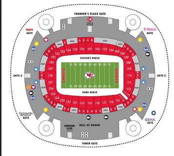 Arrowhead Stadium Seating Chart With Rows | Cabinets Matttroy