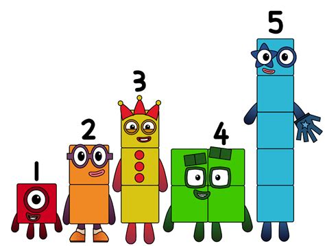 The Numberblocks Cast 1-5 by HyploDyplo1001 on DeviantArt