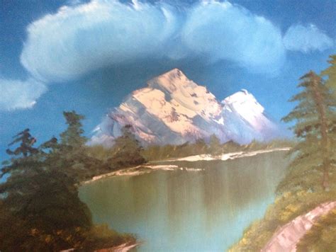 First Bob Ross painting I ever did. | Bob ross paintings, Natural ...