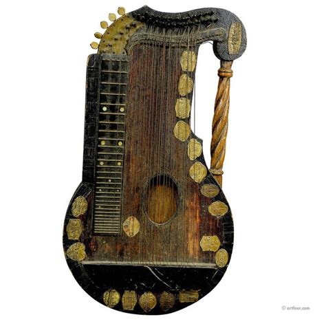 Folk Art Zither Made of Matchsticks by a Wayfarer | Chairish