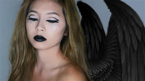 EASY dark angel/ fallen angel Halloween Tutorial | Angel makeup, Dark ...