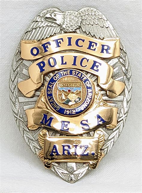 Early 1990s Mesa Arizona Police Officer Badge by BNB: Flying Tiger ...