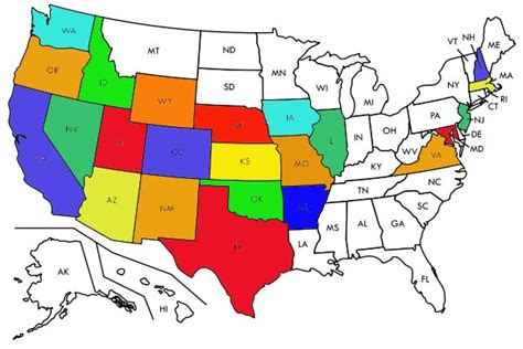 Us Map States Only