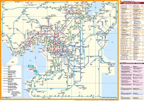 Kansai rail map - Ontheworldmap.com