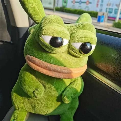 Pepe The Frog Plushies Sad Frog Plush Pikachu Kawaii Stuffed | Etsy