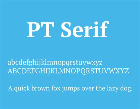 PT Serif Font