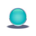 3D sphere with reflection vector image | Free SVG