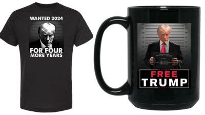 Donald Trump mugshot merchandise on sale 'to fund legal fees' | ITV News