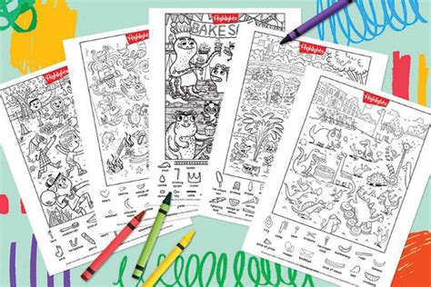 Printable Hidden Pictures Coloring Pages for Kids | Highlights for Children