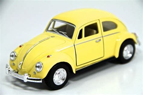 6.5" Kinsmart VW Volkswagen Beetle New Diecast Model Toy Car 1:24 Green Contemporary Manufacture ...