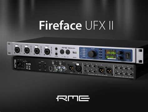 RME Fireface UFX II – многоканальный рэковый звуковой интерфейс 30х30 - SOUNDMAN | Все про звук