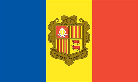 Country flag of Andorra - Photopublicdomain.com