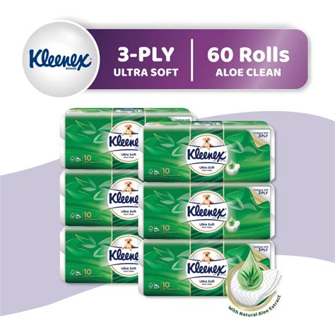 [1 Carton] Kleenex Ultra Soft Cottony Clean Toilet Paper / Tissue ...