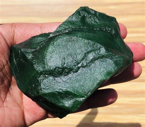 Pure Green Jadeite Rough Gemstone AAA Quality Jade Raw | Etsy