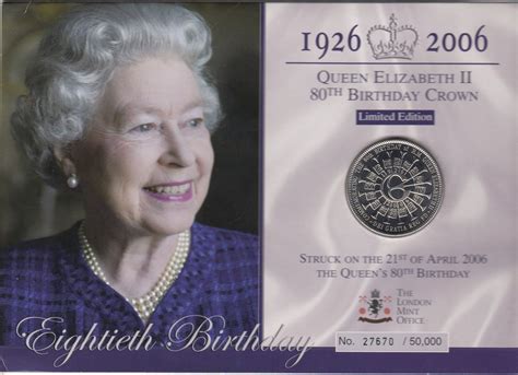 2006 Queen Elizabeth II 80th Birthday Limited Edition Crown - UKCoinCo