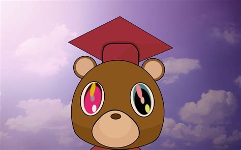 Pin by 😁Demetrio😁 on Drop Out | Kanye west painting, Kanye west graduation bear, Kanye west bear