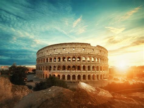 HD wallpaper: Roman Colosseum, Italy under clear sky during golden hour, Coliseum, Rome ...