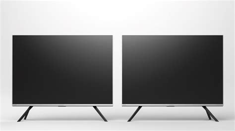 Premium AI Image | TV mockup with blank screen Two realistic 3D TVs ...