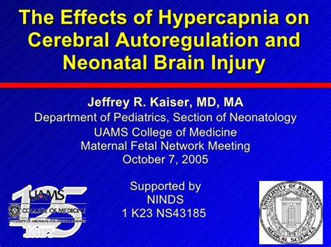 6 The Effects Of Hypercapnia On Cerebral Autoregulation And Neonatal