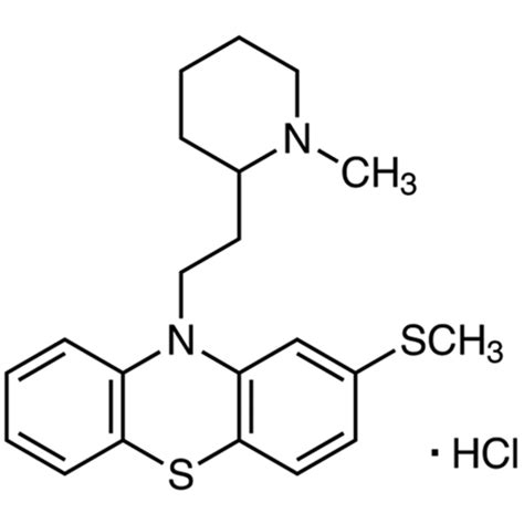 Thioridazine Hydrochloride: Chemical Structure, Mechanism of Action ...