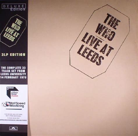 The WHO - Live At Leeds (Deluxe Edition) (half speed remastered) Vinyl at Juno Records.