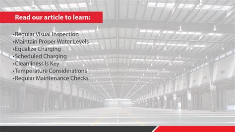 What Are Steps To Maintain Your Lift Truck Battery?