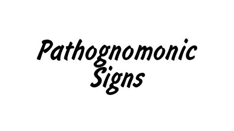 Most Common Pathognomonic Signs || Mis.Medicine - YouTube