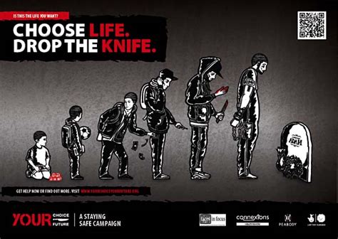 Anti Knife Crime poster - The Gangang