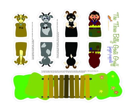 Three Billy Goats Gruff Masks Printable Free - Free Printable