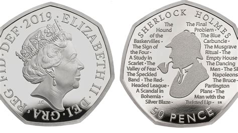 It's elementary: New Sherlock Holmes 50p coin unveiled by Royal Mint ...