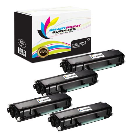 4 Pack Lexmark E320 Replacement Black MICR Toner Cartridge by Smart Print Supplies | Toner ...