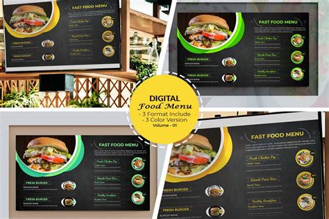 Digital Menu Design Templates V-01 - Design Cuts