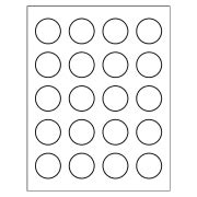 Template for Avery 8293 High Visibility Round Labels 1-1/2" | Avery.com